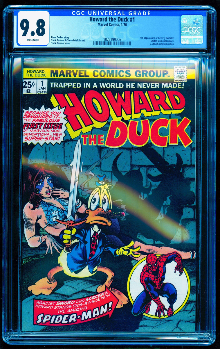 Howard The Duck 1 Cgc 98 White Pages 💎 1st Beverly Switzler Berkbridge Comics 4086