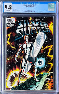 1 SHOT SILVER SURFER #1 v2 CGC 9.8 WHITE PAGES 💎 1st ANDDAR BAL