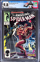 Load image into Gallery viewer, AMAZING SPIDER-MAN #293 CGC 9.8 WHITE PAGES 💎 NEW Case Black Suit Secret Wars 8 Custom Label