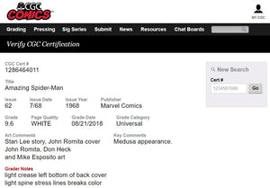 AMAZING SPIDER-MAN #62 CGC 9.6 WHITE PAGES 💎 MEDUSA APPEARANCE