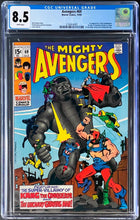 Load image into Gallery viewer, AVENGERS #69 CGC 8.5 WHITE PAGES 🔥 1st GRANDMASTER + 1st SQUADRON SINISTER