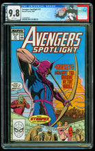 Load image into Gallery viewer, AVENGERS SPOTLIGHT #21 CGC 9.8 WHITE PAGES 🔥 1 OF ONLY 1