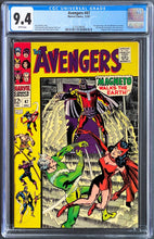 Load image into Gallery viewer, Avengers #47 CGC 9.4 WHITE Pages 1967 Marvel Comics 1st Dane Whitman Black Knight in issue #48