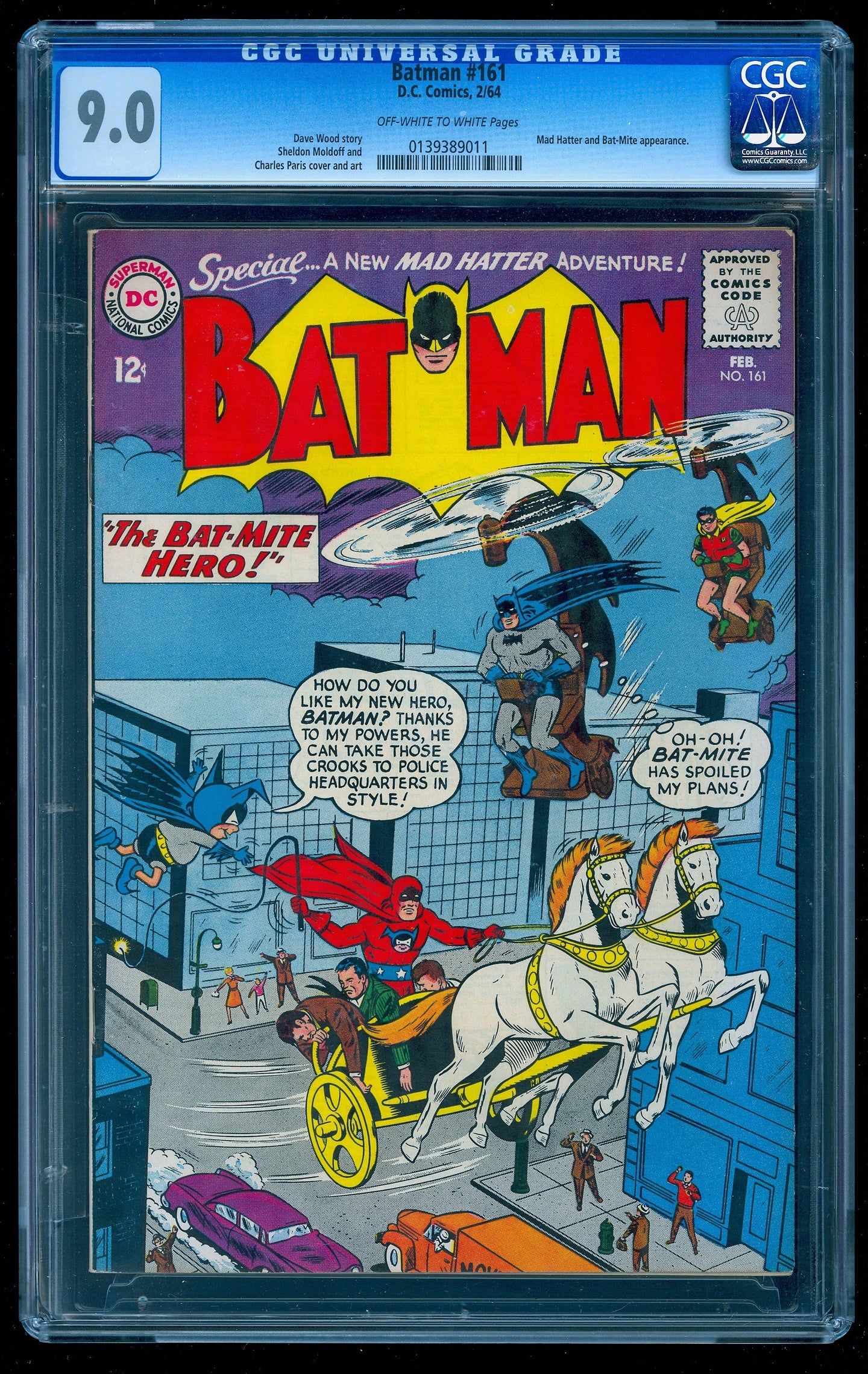 BATMAN #161 CGC 9.0 OW WHITE PAGES 💎 GRADED UNPRESSED 2006