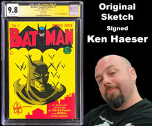 Load image into Gallery viewer, Batman Facsimile #1 Sketch Blank Variant 2023 CGC 9.8 SS Original Art Signed JSA