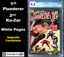 Load image into Gallery viewer, DAREDEVIL #12 CGC 9.2 WHITE PAGES 💎 1st PLUNDERER  2nd KA-ZAR