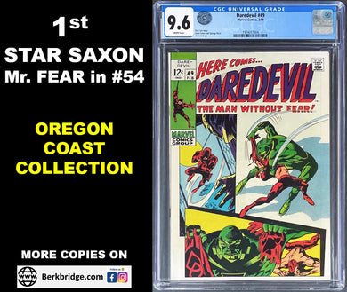 DAREDEVIL #49 CGC 9.6 WHITE PAGES 💎 OREGON COAST COLLECTION