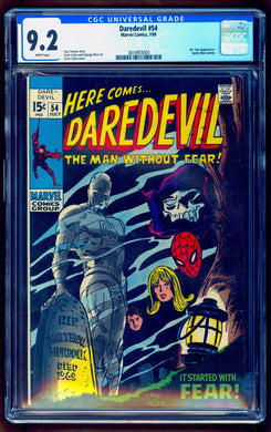 DAREDEVIL #54 CGC 9.2 WHITE PAGES 💎 1st MR FEAR