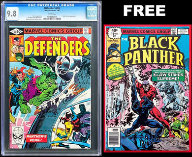 DEFENDERS #85 CGC 9.8 WHITE PAGES 💎 FREE BLACK PANTHER 15 RAW