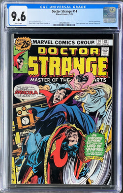 DOCTOR STRANGE #14 CGC 9.6 WHITE PAGES 💎 DRACULA