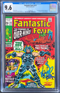 FANTASTIC FOUR #113 CGC 9.6 OFF WHITE PAGES 💎 1st OVERMIND