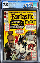 Load image into Gallery viewer, FANTASTIC FOUR #15 CGC 7.5 WHITE PAGES 💎 1st MAD THINKER (CUSTOM LABEL)