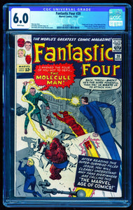 FANTASTIC FOUR #20 CGC 6.0 WHITE PAGES 💎 1st MOLECULE MAN 1963