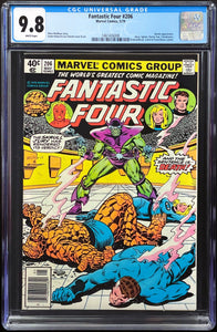 FANTASTIC FOUR #206 CGC 9.8 WHITE PAGES 💎 NEWSSTAND EDITION