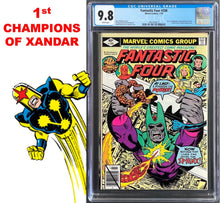 Load image into Gallery viewer, FANTASTIC FOUR #208 CGC 9.8 WHITE PAGES 🔥 1st CHAMPIONS OF XANDAR