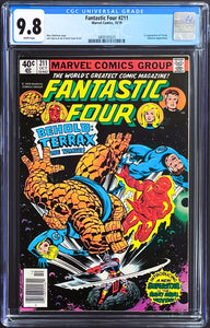 FANTASTIC FOUR #211 CGC 9.8 WHITE PAGES 💎 NEWSSTAND EDITION