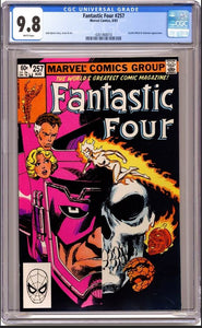 FANTASTIC FOUR #257 CGC 9.8 WHITE PAGES 💎 GALACTUS  NOVA