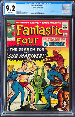 FANTASTIC FOUR #27 CGC 9.2 WHITE PAGES