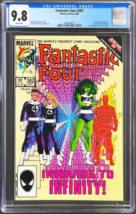 FANTASTIC FOUR #282 CGC 9.8 WHITE PAGES 🔥 SECRET WARS II SAGA