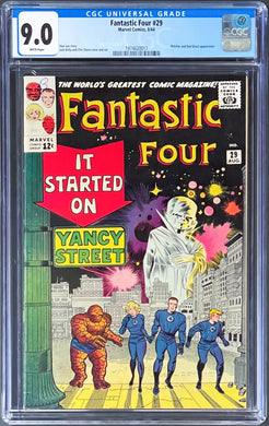 FANTASTIC FOUR #29 CGC 9.0 WHITE PAGES 💎 1st WATCHER COVER