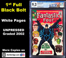 Load image into Gallery viewer, FANTASTIC FOUR #46 CGC 9.2 WHITE PAGES 💎 1st FULL BLACK BOLT (9014)