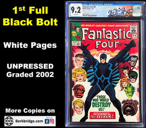 FANTASTIC FOUR #46 CGC 9.2 WHITE PAGES 💎 1st FULL BLACK BOLT (9014)