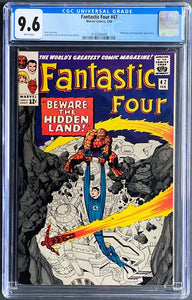 FANTASTIC FOUR #47 CGC 9.6 WHITE PAGES 💎 1st MAXIMUS 1966