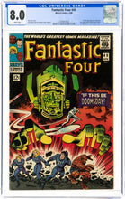 Load image into Gallery viewer, FANTASTIC FOUR #49 CGC 8.0 WHITE PAGES 💎 1st FULL GALACTUS