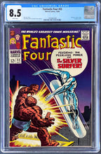 Load image into Gallery viewer, FANTASTIC FOUR #55 CGC 8.5 WHITE PAGES Thing vs. Silver Surfer 1966