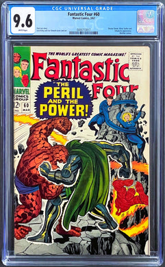 FANTASTIC FOUR #60 CGC 9.6 WHITE PAGES 💎 SILVER SURFER & DOCTOR DOOM