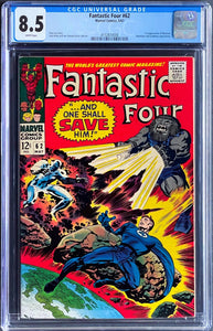 FANTASTIC FOUR #62 CGC 8.5 WHITE PAGES 💎 1st BLAASTAR