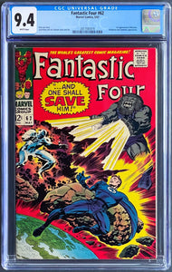 FANTASTIC FOUR #62 CGC 9.4 WHITE PAGES 💎 1st BLAASTAR