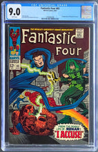 Load image into Gallery viewer, FANTASTIC FOUR #65 CGC 9.0 WHITE PAGES 💎 1st KREE RONAN AND SUPREME INTELLIGENCE