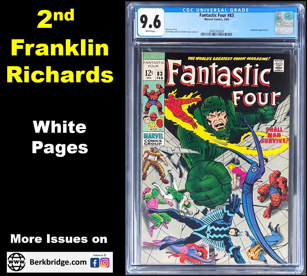 FANTASTIC FOUR #83 CGC 9.6 WHITE PAGES