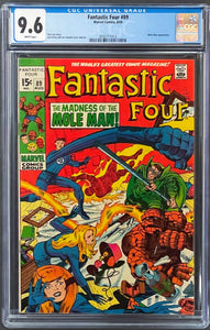 FANTASTIC FOUR #89 CGC 9.6 WHITE PAGES 💎 1st SKRULL SLAVE MASTER