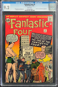 FANTASTIC FOUR #9 CGC 9.2 WHITE PAGES 💎 GRADED 2007