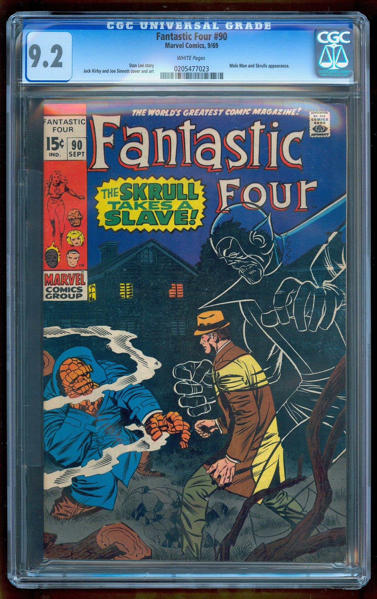 FANTASTIC FOUR #90 CGC 9.2 WHITE PAGES 💎 UNPRESSED