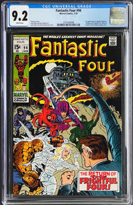 FANTASTIC FOUR #94 CGC 9.2 WHITE PAGES 💎 1st AGATHA HARKNESS (UNPRESSED)