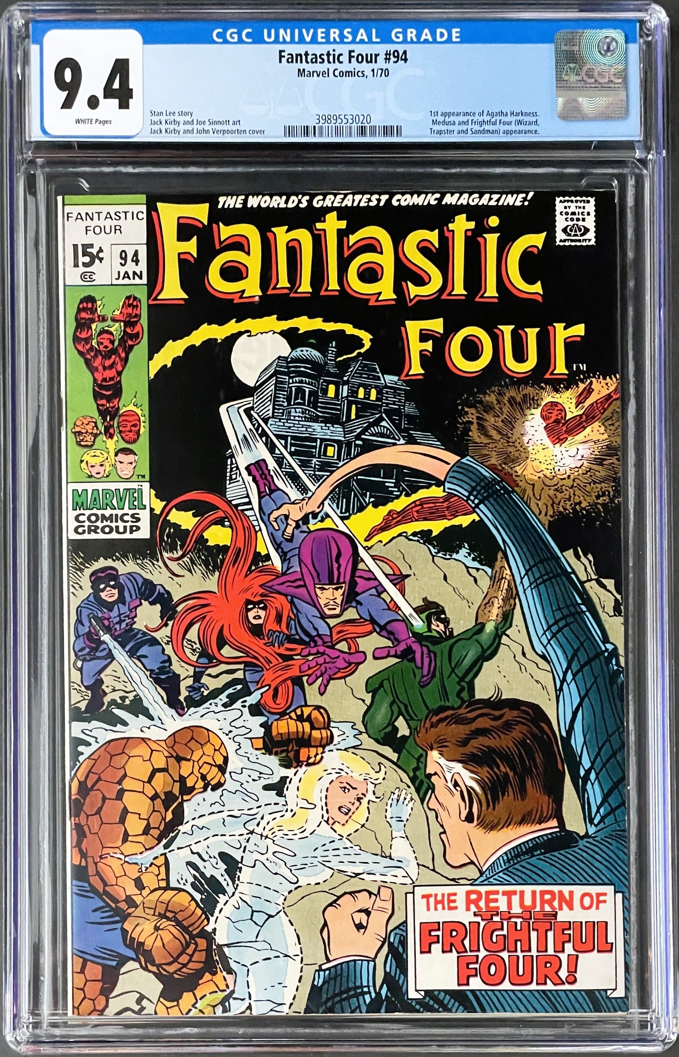 Eternals 2 CGC 9.4, 2024 white pages, 08/76