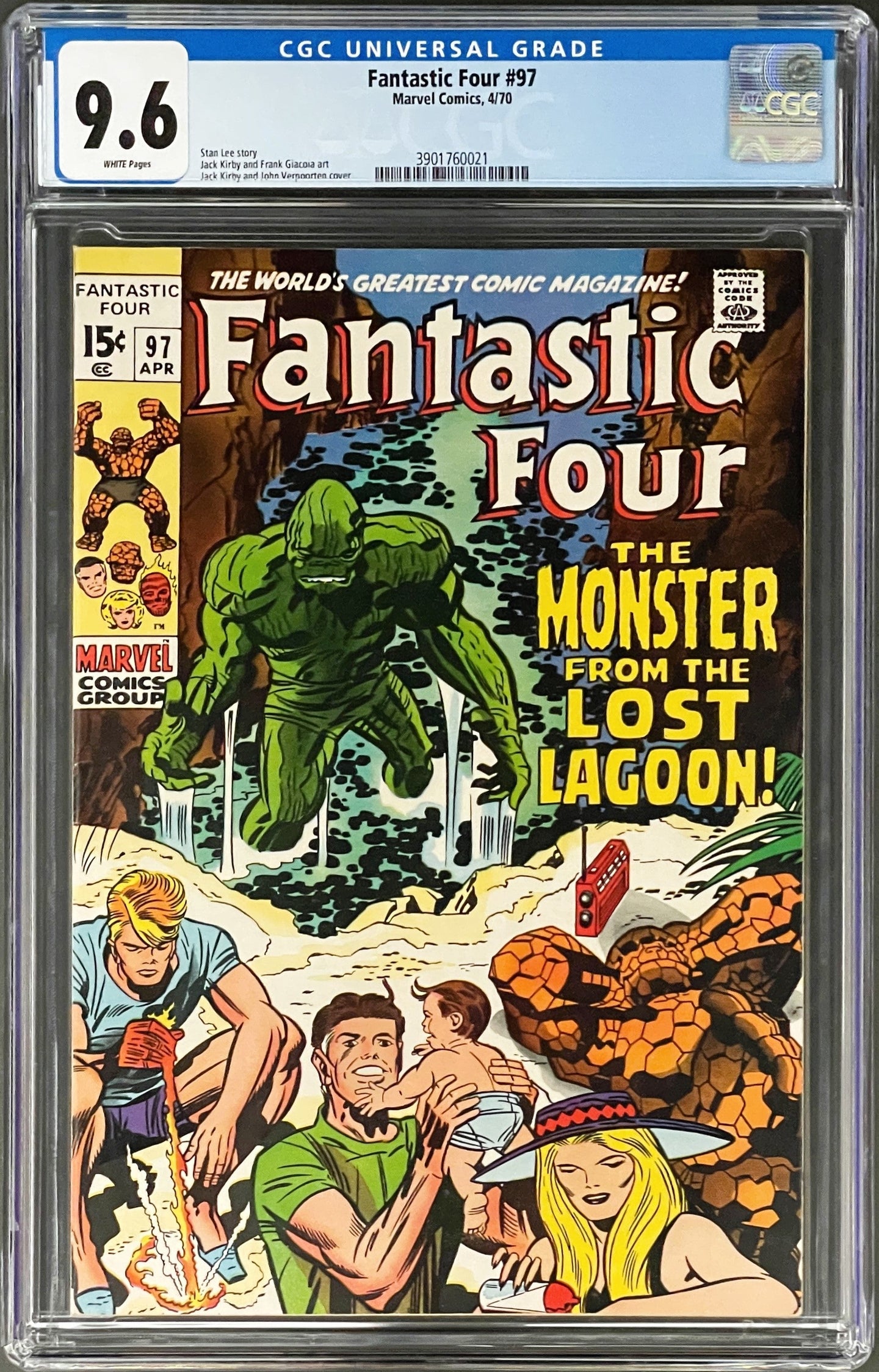 FANTASTIC FOUR #97 CGC 9.6 WHITE PAGES