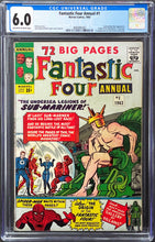 Load image into Gallery viewer, FANTASTIC FOUR ANNUAL #1 CGC 6.0 OW WHITE PAGES 🔥 UNPRESSED (5002)