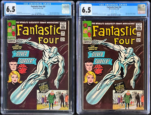 Fantastic Four #50 CGC 6.5 WHITE Marvel Comics 1966 Set of 2 Wyatt Wingfoot 1st Appearance