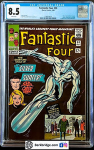 Fantastic Four #50 CGC 8.5 White 1966 Marvel Comics Silver Surfer Galactus Trilogy