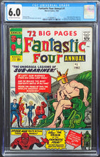 Load image into Gallery viewer, Fantastic Four Annual #1 CGC 6.0 Marvel Comics 1963 Amazing Spider-Man 5th Appearance