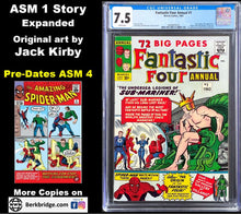 Load image into Gallery viewer, Fantastic Four Annual #1 CGC 7.5 White 1963 Marvel Comics 5th Amazing Spider-Man (Unpressed)