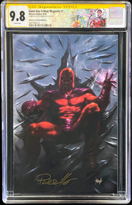 Giant-Size X-Men Magneto #1 CGC 9.8 SS Virgin Variant 🔥 Signed Lucio Parrillo