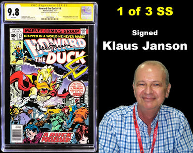 Howard the Duck #14 CGC 9.8 Signed Klaus Janson Son of Satan 1 of 3 SS Marvel 1977