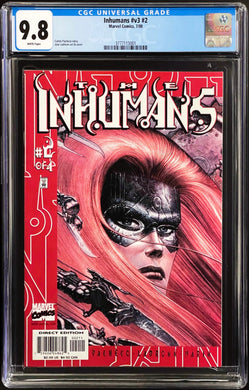 INHUMANS #2 v.3 CGC 9.8 WHITE PAGES