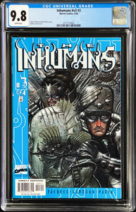 INHUMANS #3 v.3 CGC 9.8 WHITE PAGES