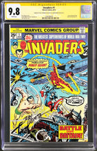 Load image into Gallery viewer, INVADERS #1 CGC 9.8 SS WHITE PAGES 💎 SIGNED JOHN ROMITA &amp; ROY THOMAS